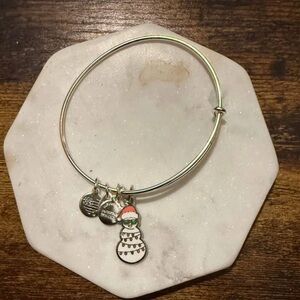 Alex and Ani Snowman Charm Bracelet
